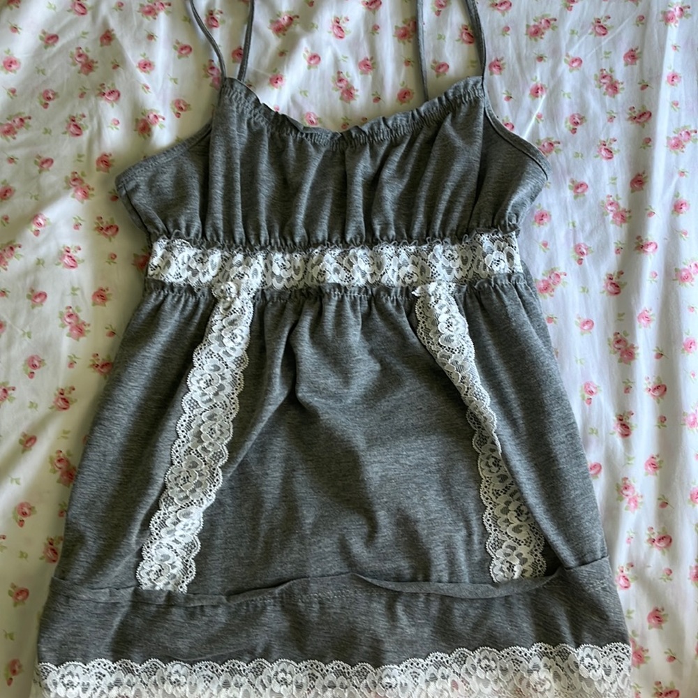 Y2k Elana Gilbert style top